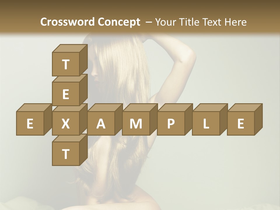 Woman Portrait Nude PowerPoint Template