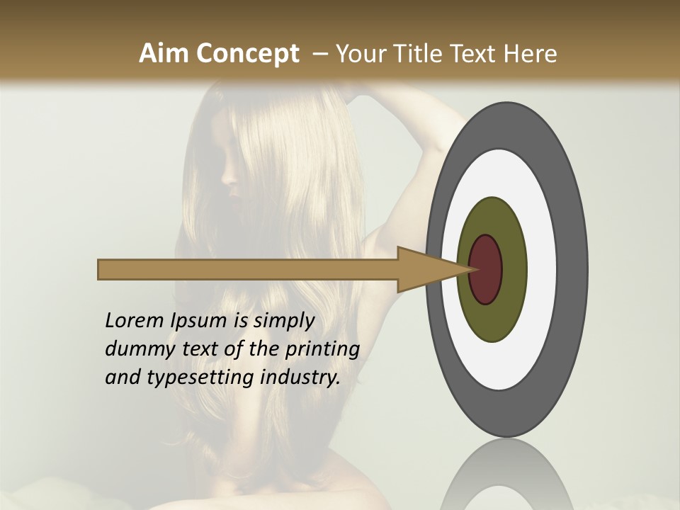 Woman Portrait Nude PowerPoint Template