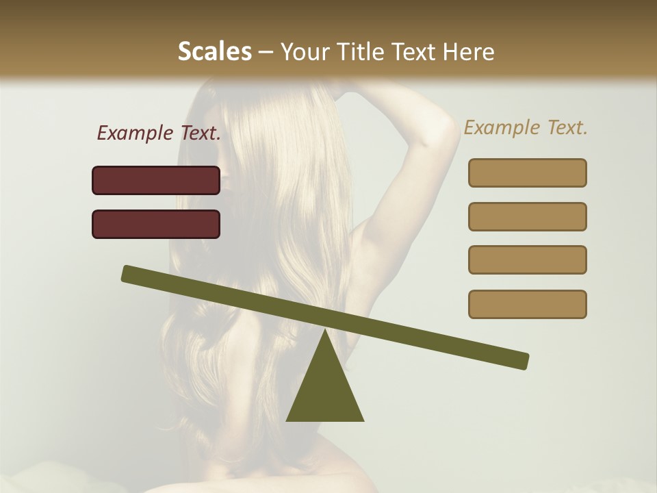 Woman Portrait Nude PowerPoint Template