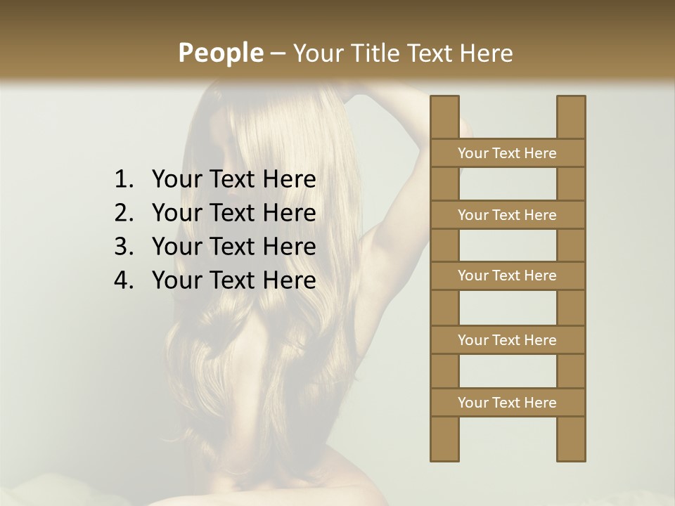 Woman Portrait Nude PowerPoint Template