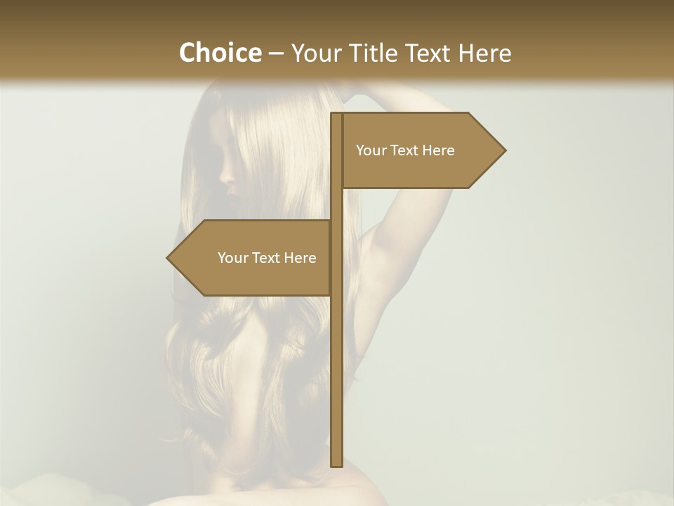 Woman Portrait Nude PowerPoint Template