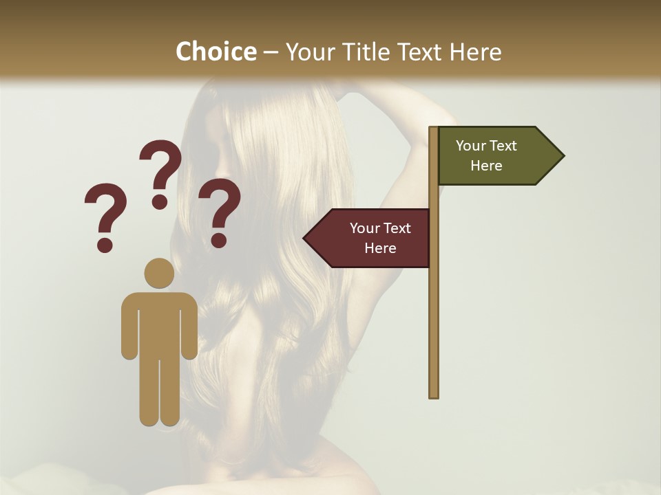 Woman Portrait Nude PowerPoint Template