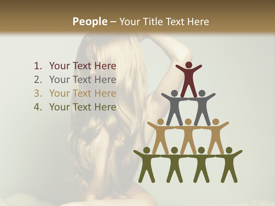 Woman Portrait Nude PowerPoint Template