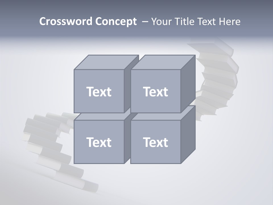 A Spiral Staircase Made Of Books On A Gray Background PowerPoint Template