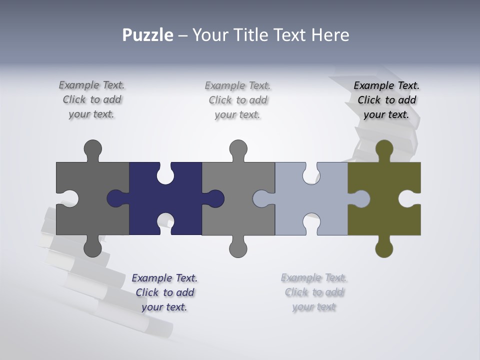 A Spiral Staircase Made Of Books On A Gray Background PowerPoint Template