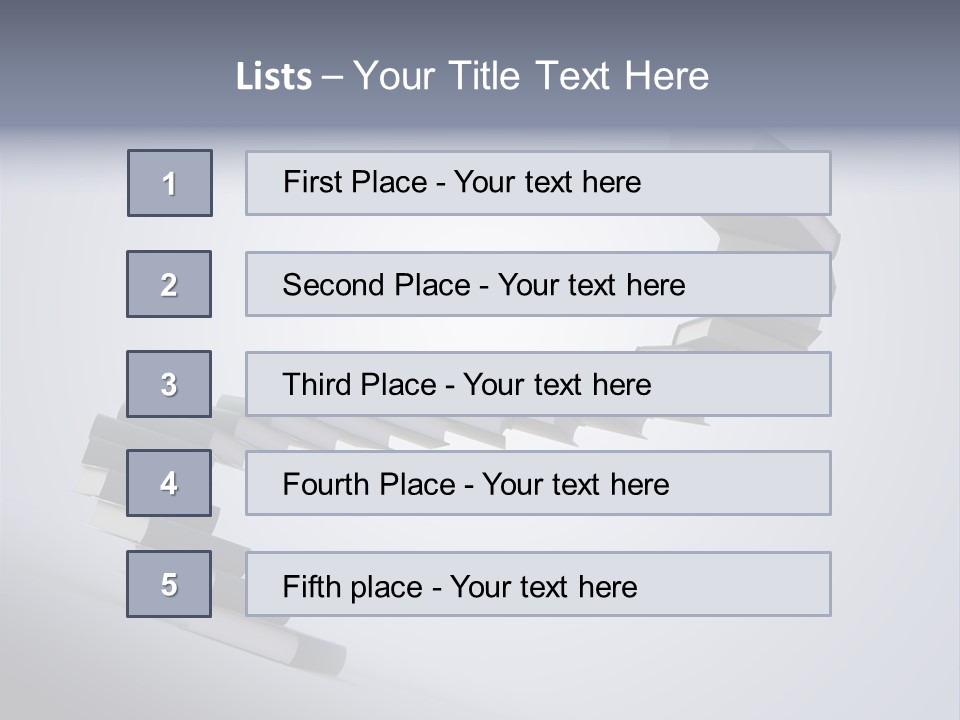 A Spiral Staircase Made Of Books On A Gray Background PowerPoint Template