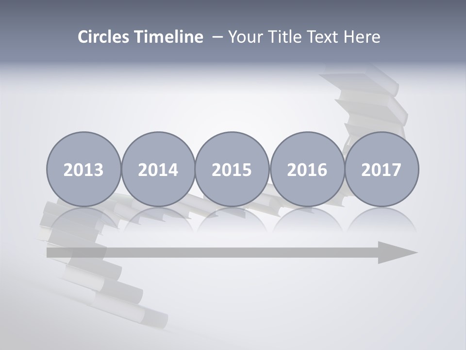 A Spiral Staircase Made Of Books On A Gray Background PowerPoint Template