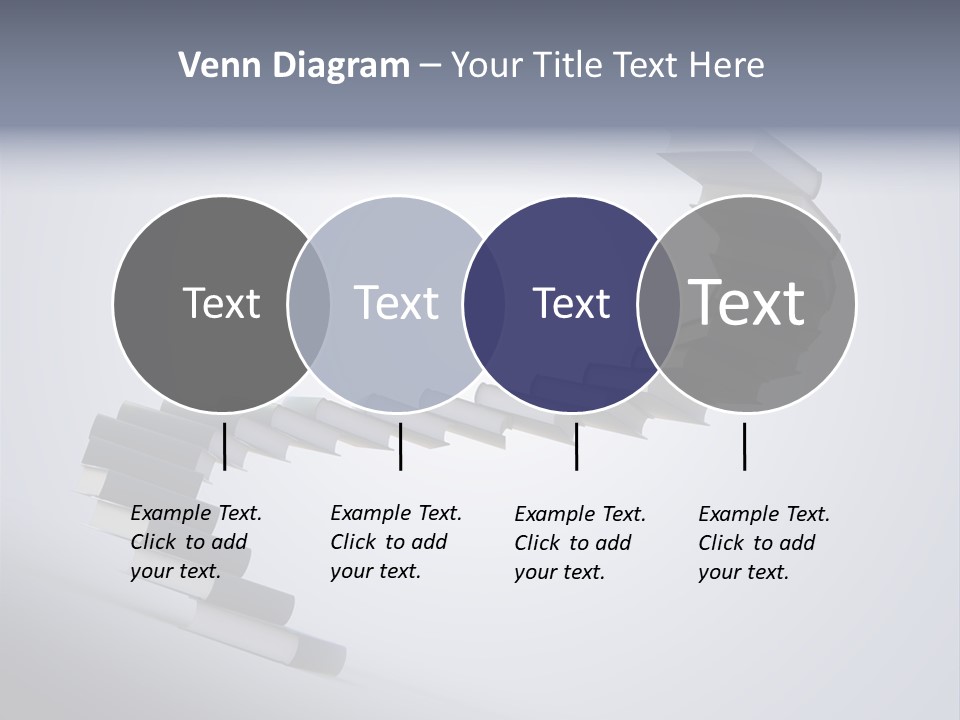 A Spiral Staircase Made Of Books On A Gray Background PowerPoint Template