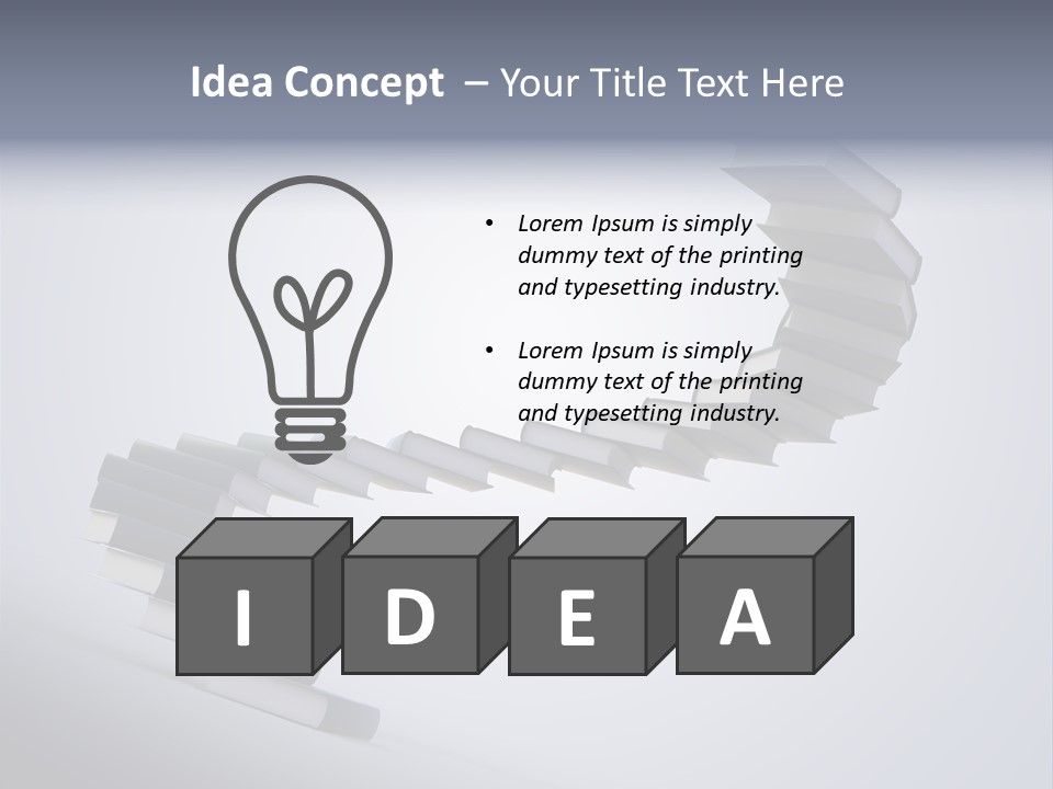 A Spiral Staircase Made Of Books On A Gray Background PowerPoint Template
