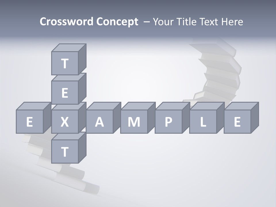 A Spiral Staircase Made Of Books On A Gray Background PowerPoint Template