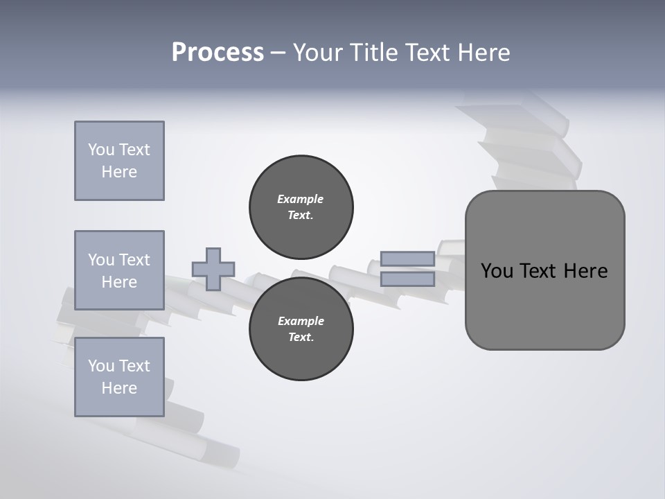 A Spiral Staircase Made Of Books On A Gray Background PowerPoint Template