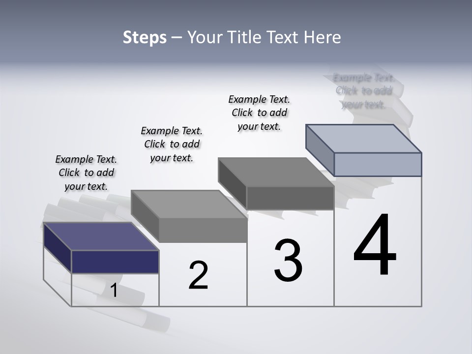 A Spiral Staircase Made Of Books On A Gray Background PowerPoint Template