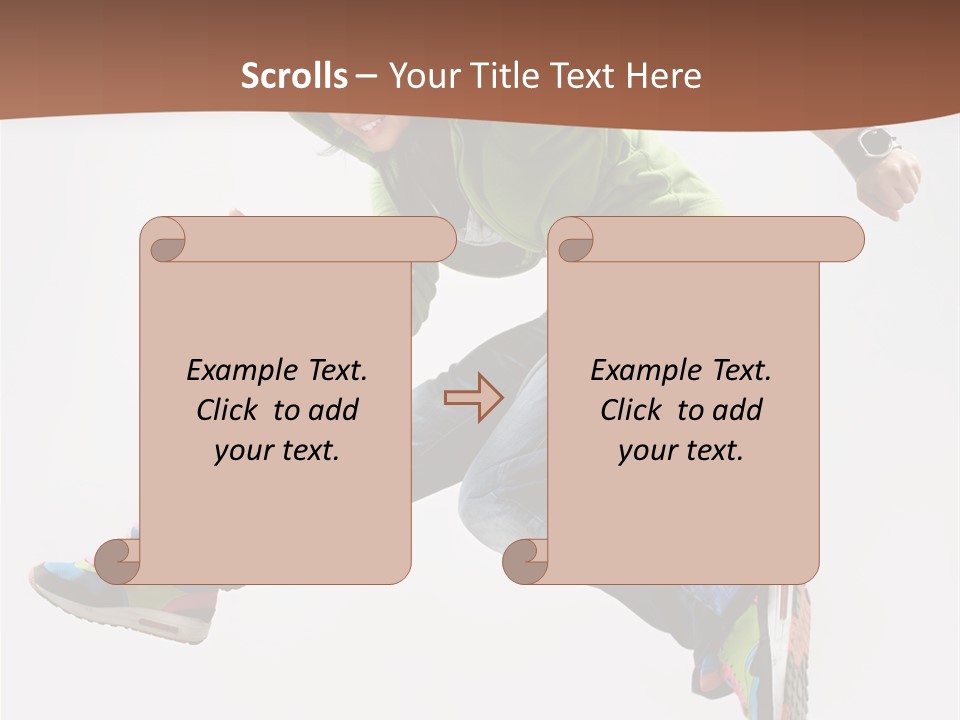 White Leaf Electric PowerPoint Template