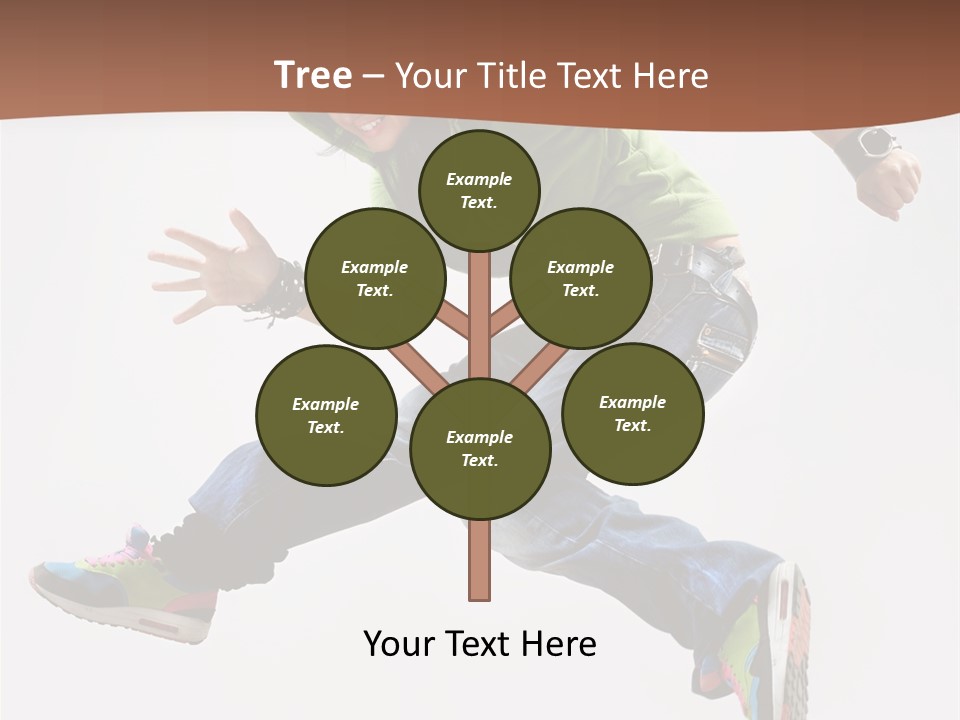 White Leaf Electric PowerPoint Template