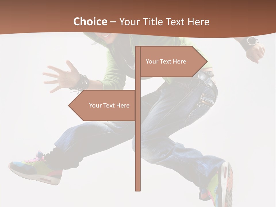 White Leaf Electric PowerPoint Template