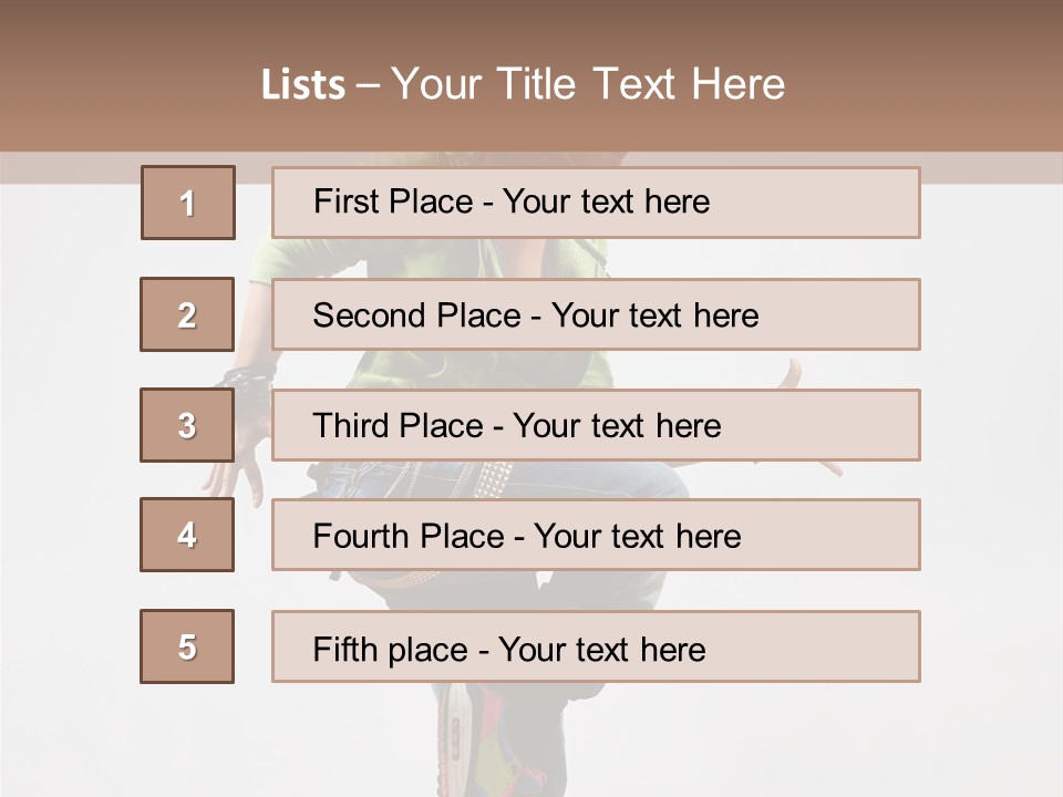 Dance Teenager Acrobat PowerPoint Template