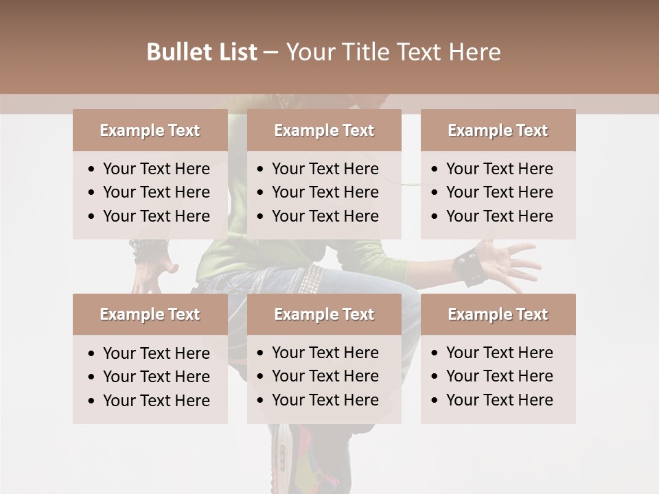 Dance Teenager Acrobat PowerPoint Template