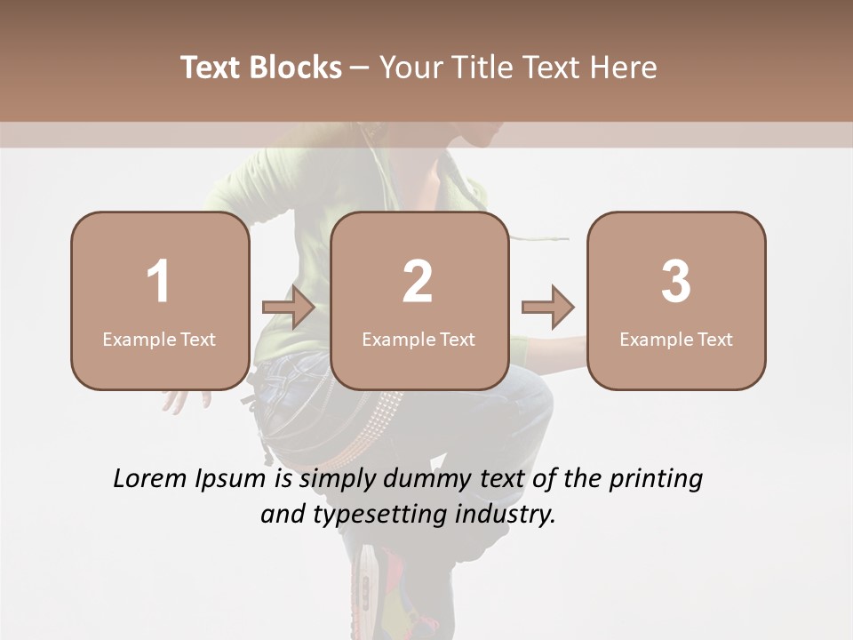 Dance Teenager Acrobat PowerPoint Template