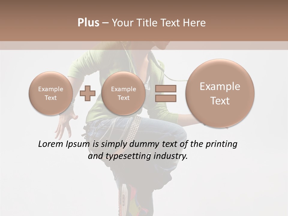 Dance Teenager Acrobat PowerPoint Template