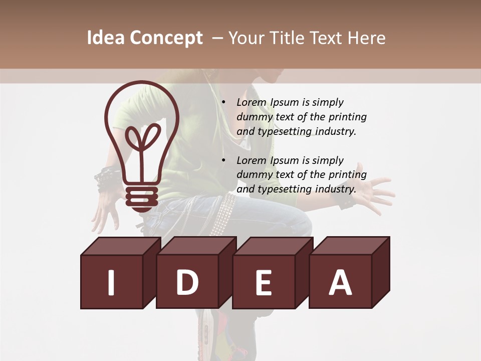 Dance Teenager Acrobat PowerPoint Template