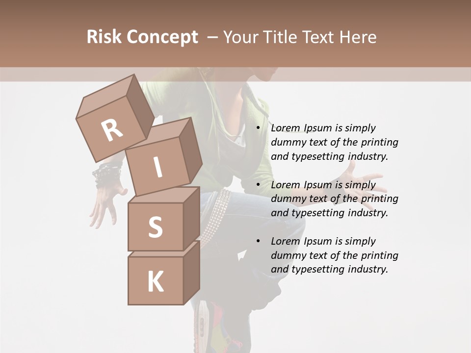 Dance Teenager Acrobat PowerPoint Template