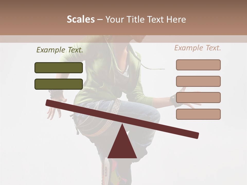 Dance Teenager Acrobat PowerPoint Template