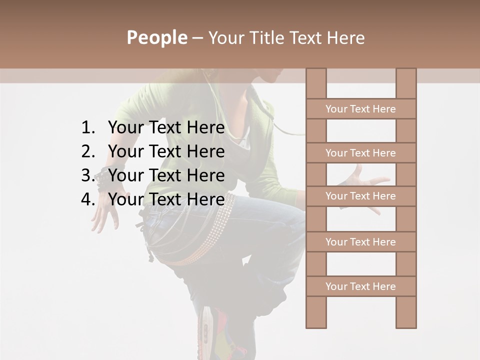 Dance Teenager Acrobat PowerPoint Template