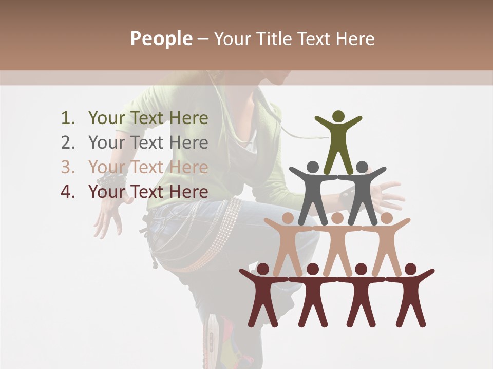 Dance Teenager Acrobat PowerPoint Template