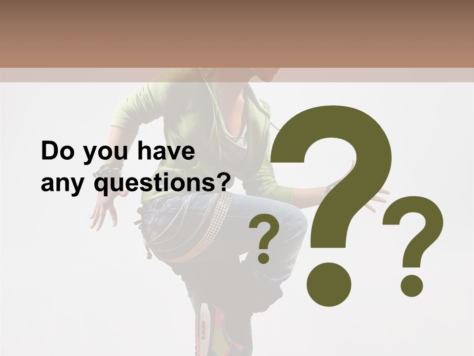 Dance Teenager Acrobat PowerPoint Template