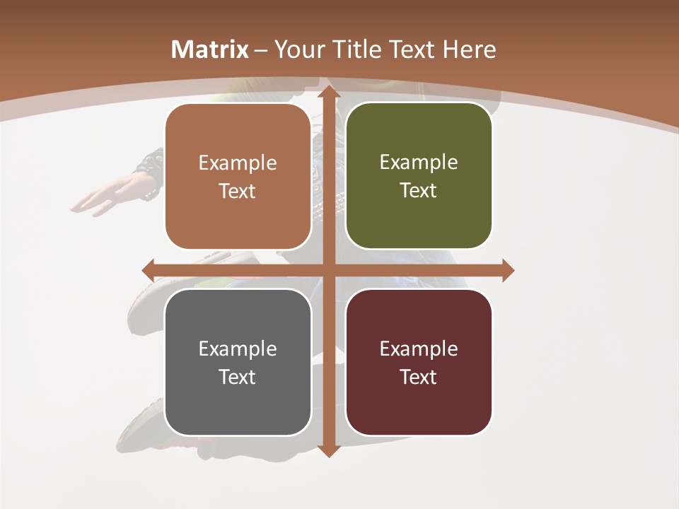 Midair Woman Modern PowerPoint Template