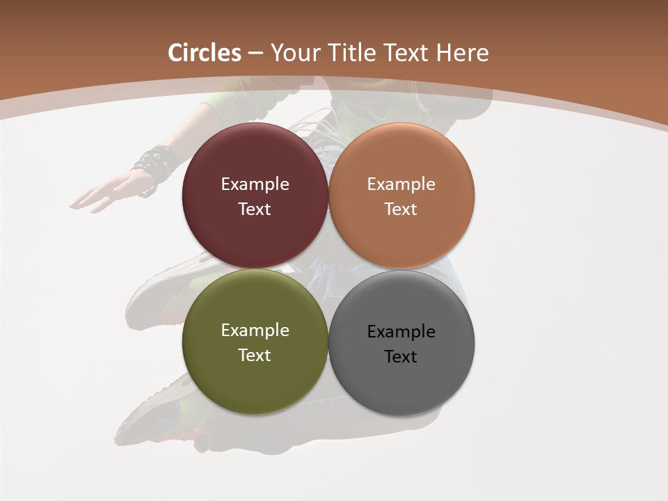 Midair Woman Modern PowerPoint Template