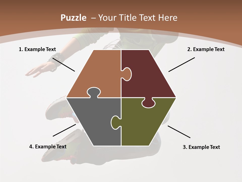 Midair Woman Modern PowerPoint Template