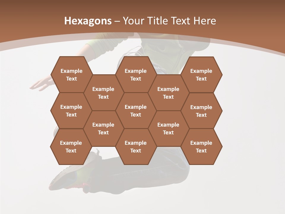 Midair Woman Modern PowerPoint Template