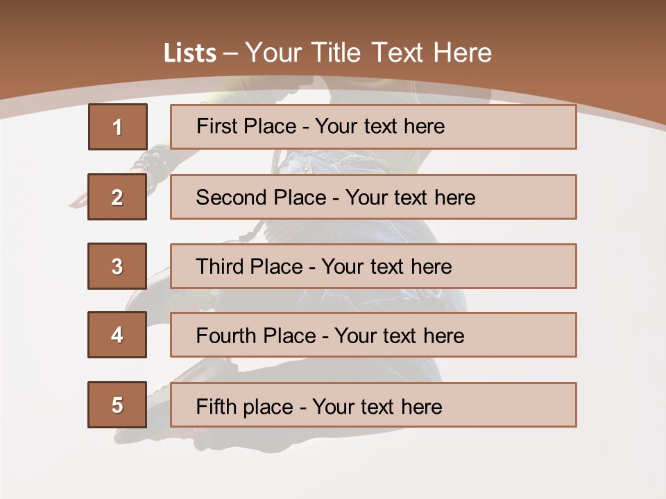 Midair Woman Modern PowerPoint Template