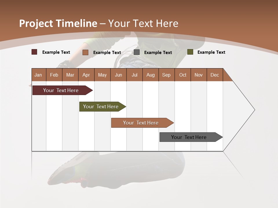 Midair Woman Modern PowerPoint Template