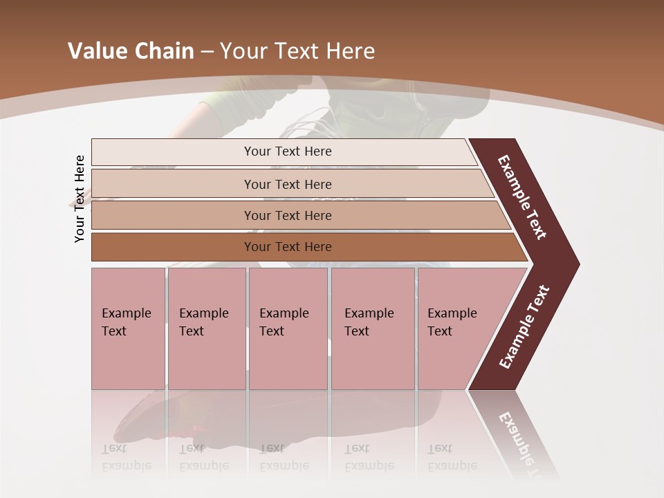 Midair Woman Modern PowerPoint Template