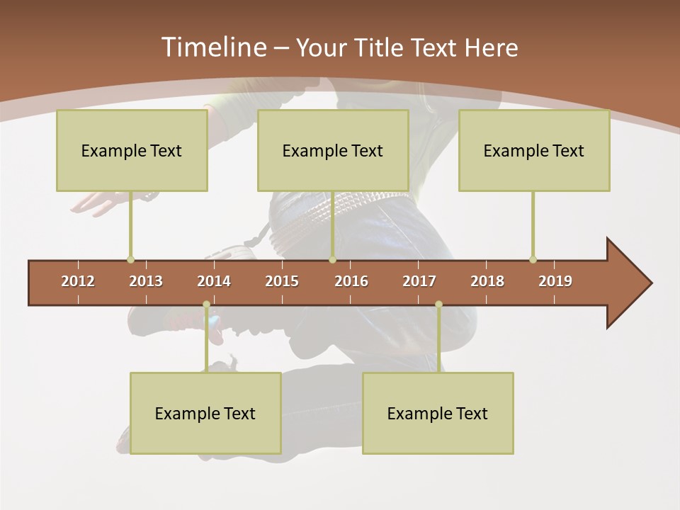 Midair Woman Modern PowerPoint Template