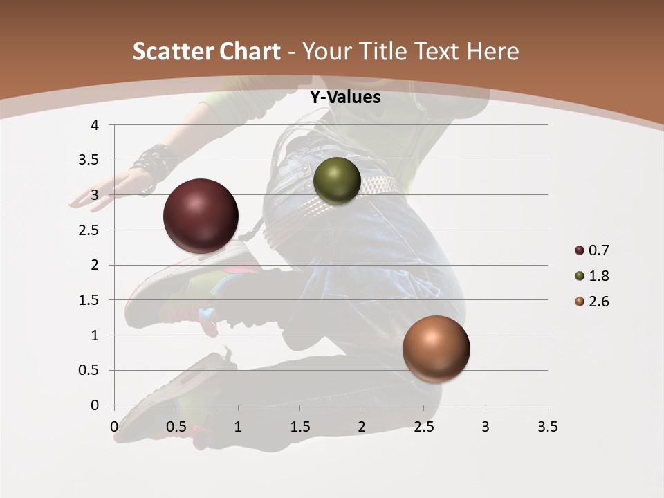 Midair Woman Modern PowerPoint Template