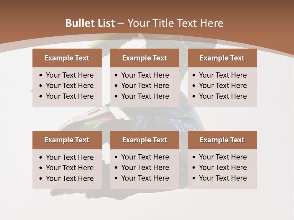 Midair Woman Modern PowerPoint Template