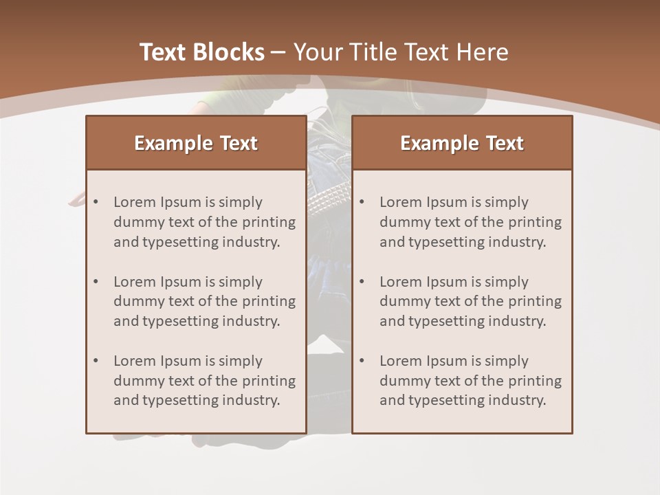 Midair Woman Modern PowerPoint Template