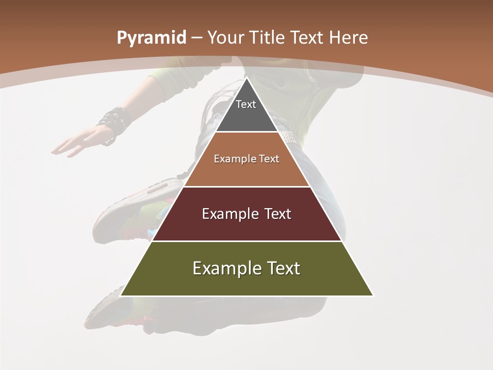 Midair Woman Modern PowerPoint Template