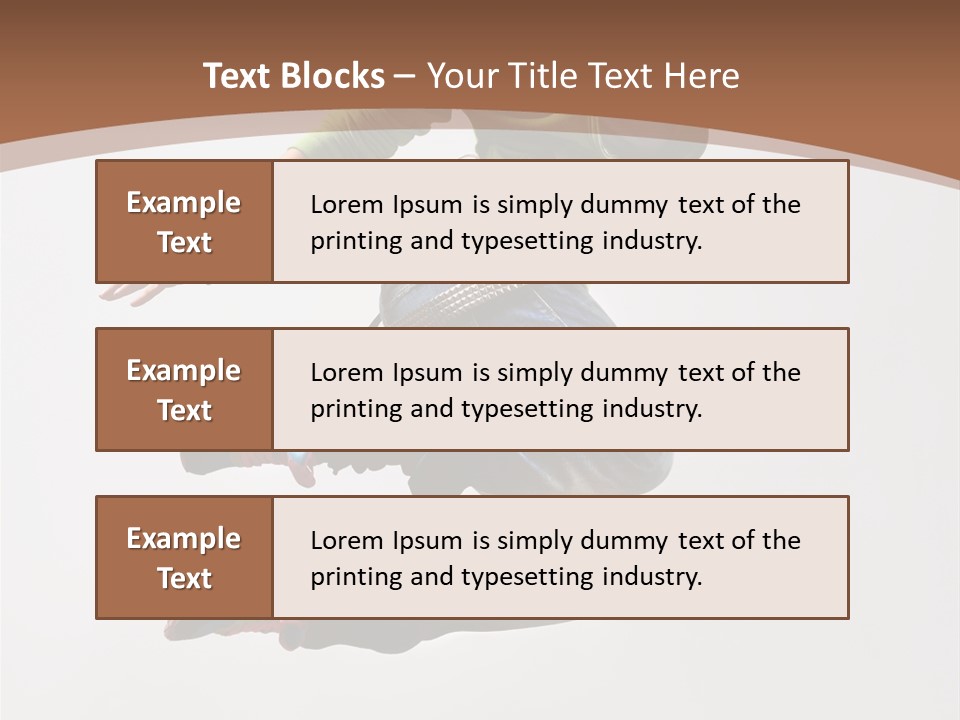 Midair Woman Modern PowerPoint Template