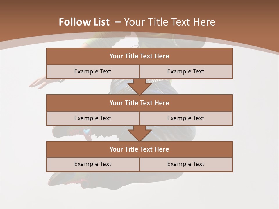 Midair Woman Modern PowerPoint Template