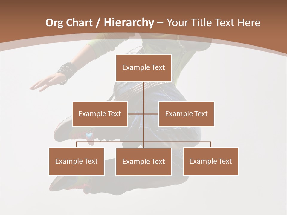 Midair Woman Modern PowerPoint Template