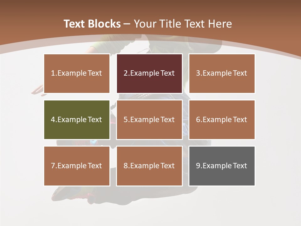 Midair Woman Modern PowerPoint Template