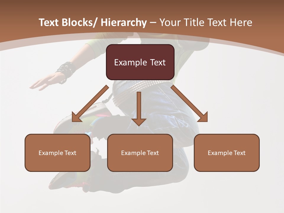 Midair Woman Modern PowerPoint Template