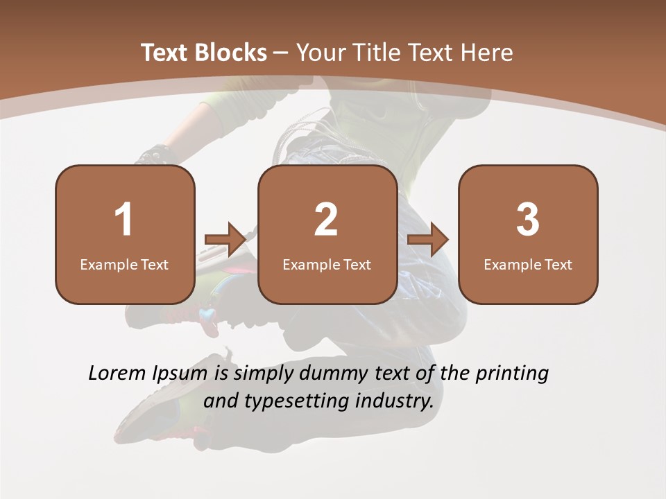 Midair Woman Modern PowerPoint Template