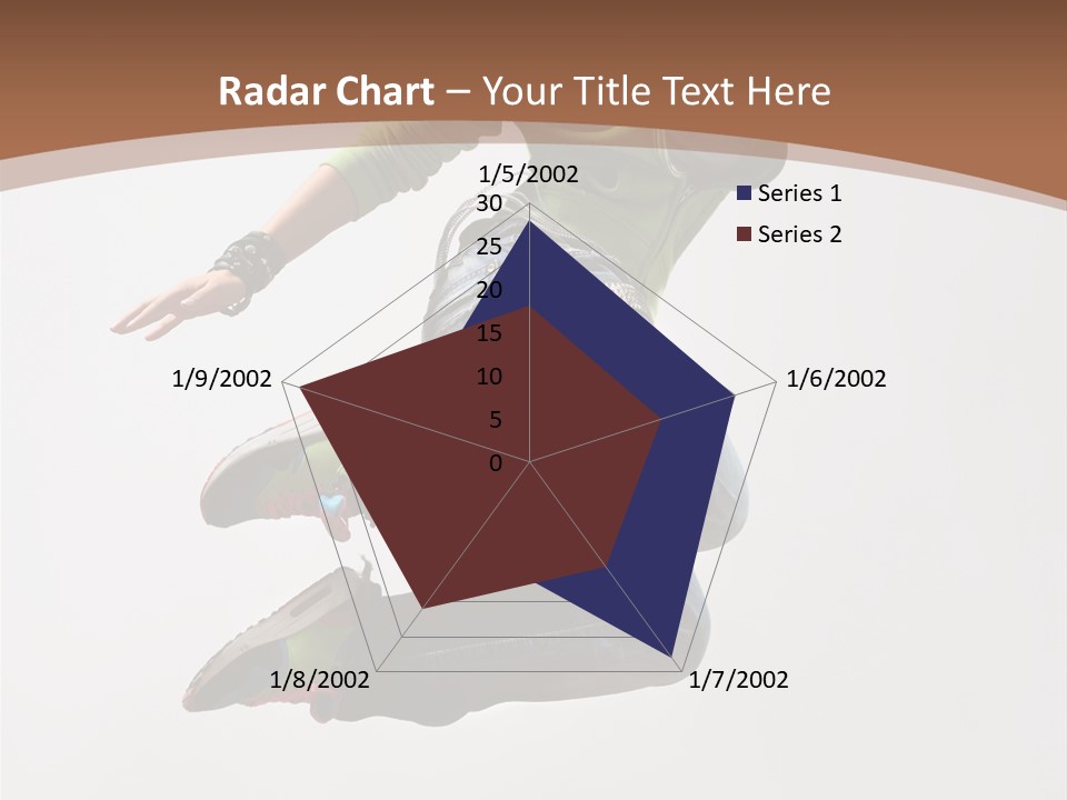 Midair Woman Modern PowerPoint Template