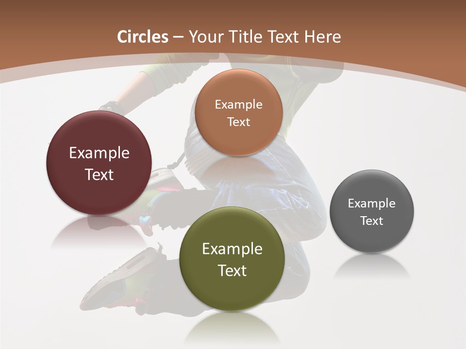 Midair Woman Modern PowerPoint Template