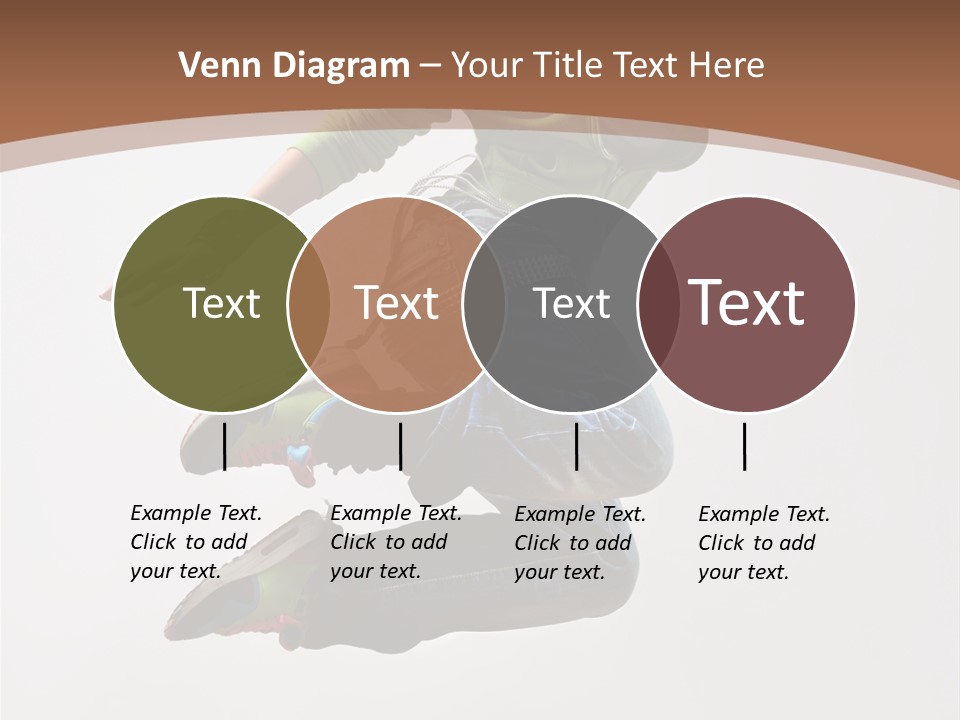 Midair Woman Modern PowerPoint Template